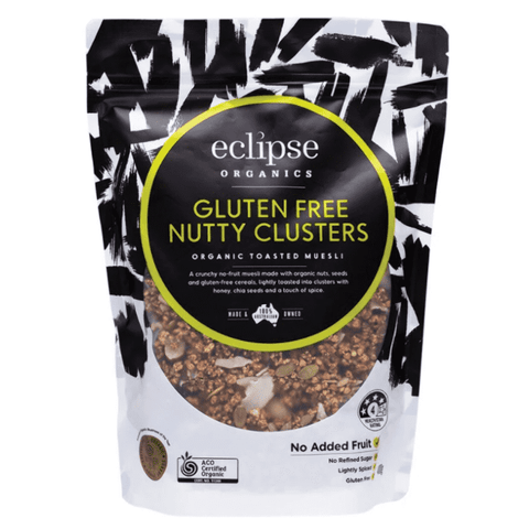 ECLIPSE ORGANICS Organic Muesli Gluten Free Nutty Clusters 400g