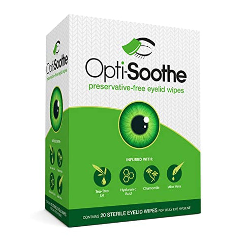 Opti-Soothe Eyelid Wipes 20 Pack
