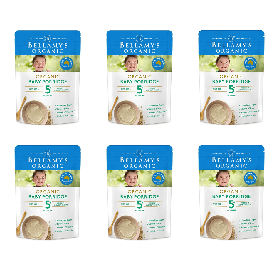 Bellamy's Organic Baby Porridge 125g X6