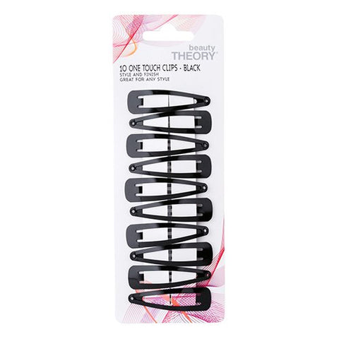 Beauty Theory Hair Touch Clips Clip 1Touch Black 10PK