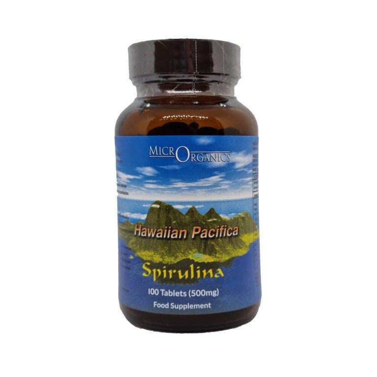 GREEN NUTRITIONALS Hawaiian Pacifica Spirulina Tablets (500mg) 100