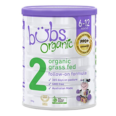 Bubs Organic GrassFed Follow-on Milk Formula 800g