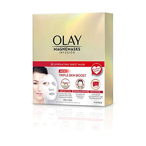 Olay Magnemasks Infusion Rejuvenating Sheet Mask - 5 Pack