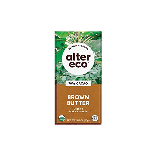 Alter Eco Chocolate (Organic) Dark Brown Butter 80g 12 Pack