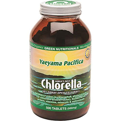 GREEN NUTRITIONALS Yaeyama Pacifica Chlorella Tablets (500mg) 500