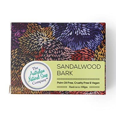 THE AUSTRALIAN NATURAL SOAP CO Australian Bush Soap Sandalwood Bark 100g