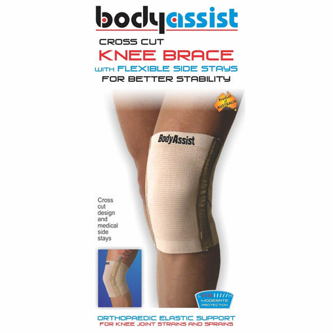 BA CROSS CUT ELASTIC KNEE BRACE WITH RODS