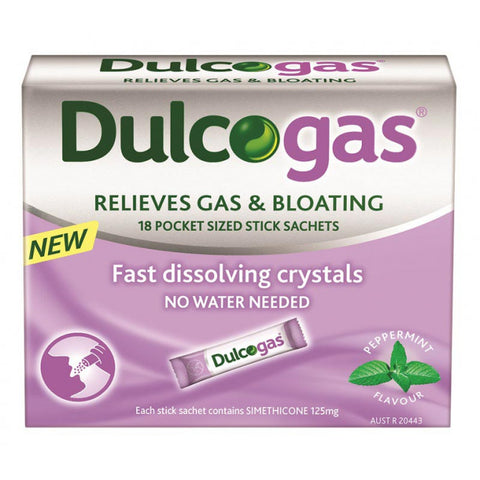 Dulcogas 125mg Sachets - 18 Pack