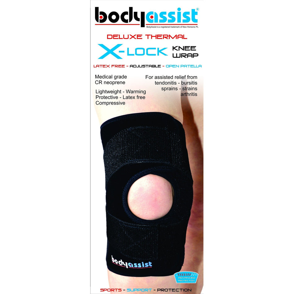 Body Assist Deluxe Thermal X-Lock Knee Wrap