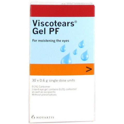 Viscotears Gel PF Eye Drops 0.6g X 30 Single Vials