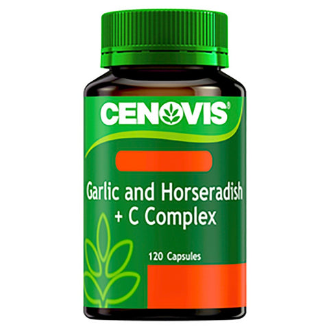 CENOVIS Garlic and Horseradish + Vitamin C Complex 120 Capsules