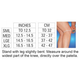 BA SLIP-ON ELASTIC KNEE SUPPORT CLOSED PATELLA