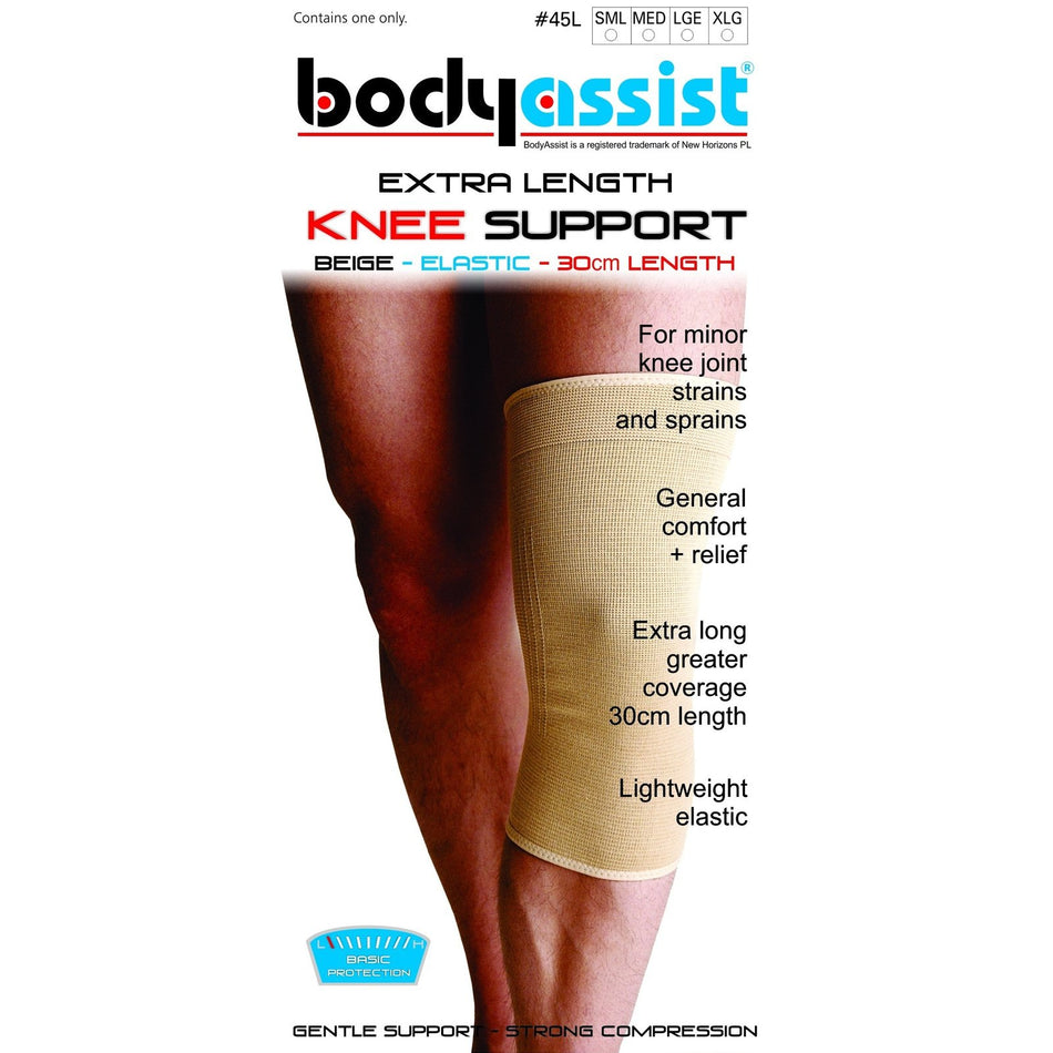 Body Assist Extra Length Elastic Knee Support