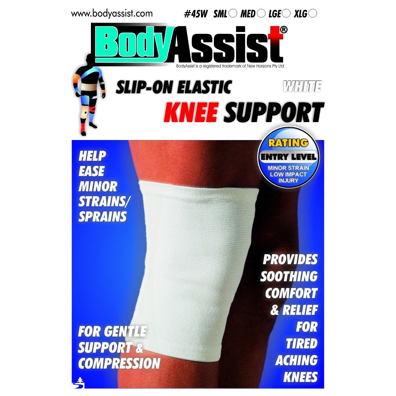 BA SLIP-ON ELASTIC KNEE SUPPORT CLOSED PATELLA