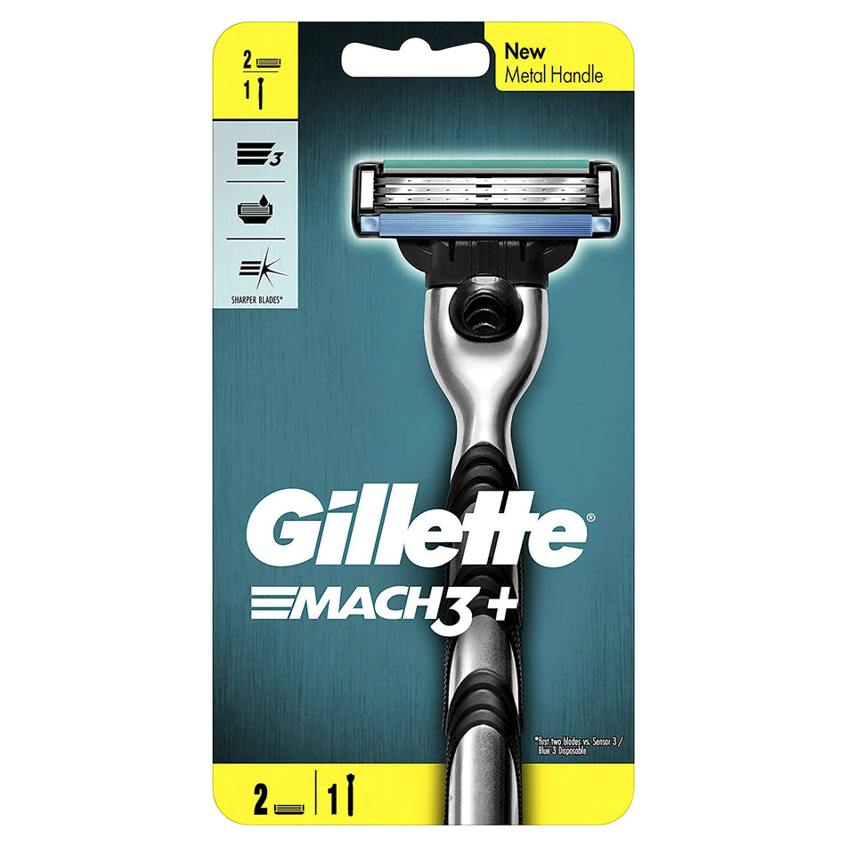 Gillette Mach 3 Razor Plus 2 Cartridges