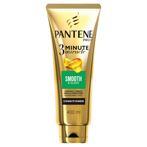 Pantene 3 Minute Miracle Smooth & Sleek Conditioner 400ml