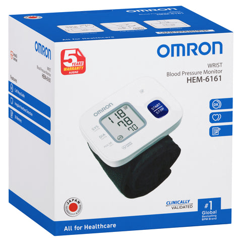 Omron Wrist Blood Pressure Monitor Basic HEM-6161