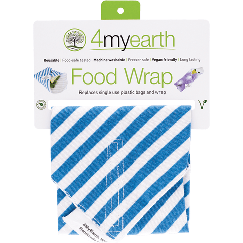 4MYEARTH Food Wrap Denim Stripe - 30x30cm 1