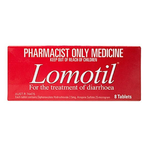 Lomotil Tab 2.5mg x 8 (Pharmacist Only Medicine)