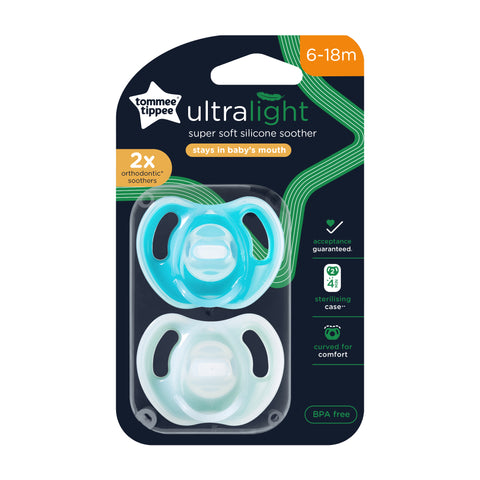 Tommee Tippee Ultra Light Soother 6-18m 2 Pack