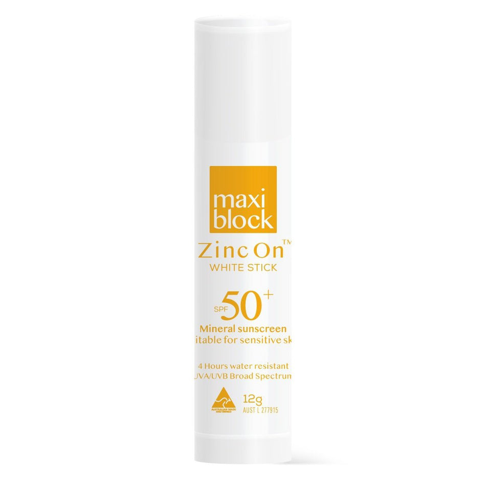 MAXIBLOCK ZINC ON SPF50+ STICK WHITE 12G