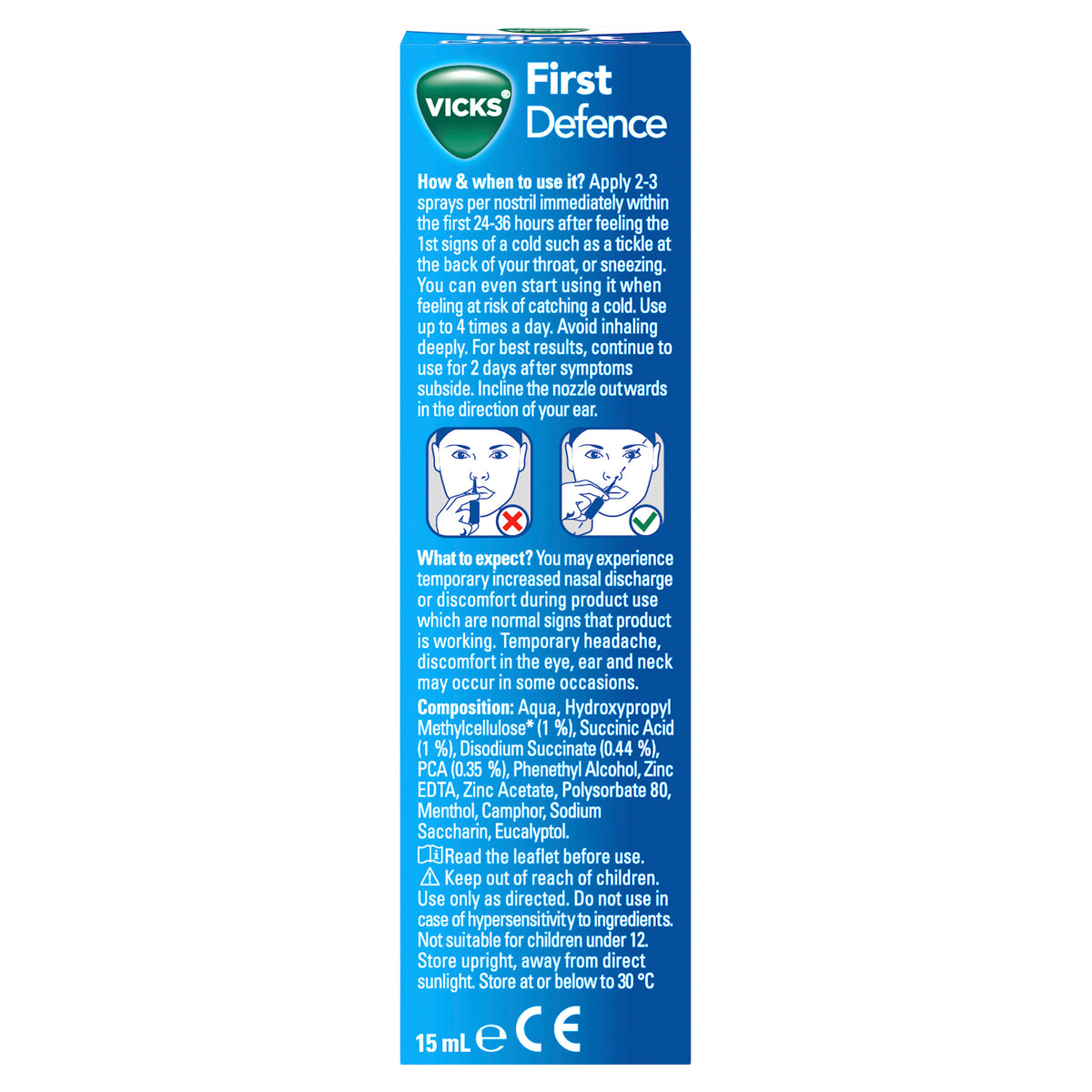 Vicks First Defence Nasal Spray 15ml