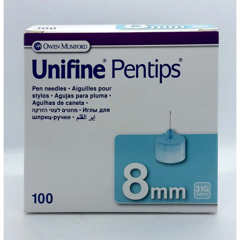Unifine Pentips Short 8mm 100