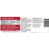 Ferro Max C Iron & Vitamin C 30 Tablets