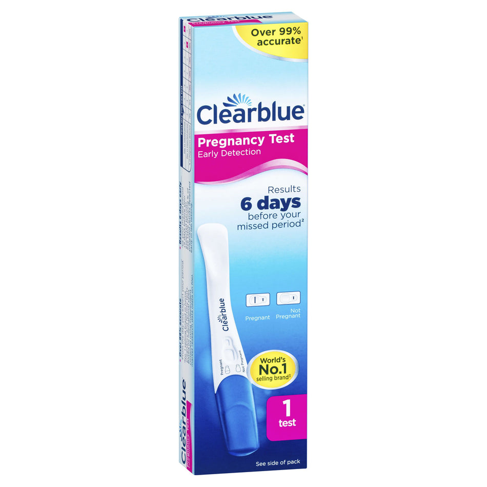CLEARBLUE EARLY DETECTION PREGNANCY TEST, KIT OF 1 TEST