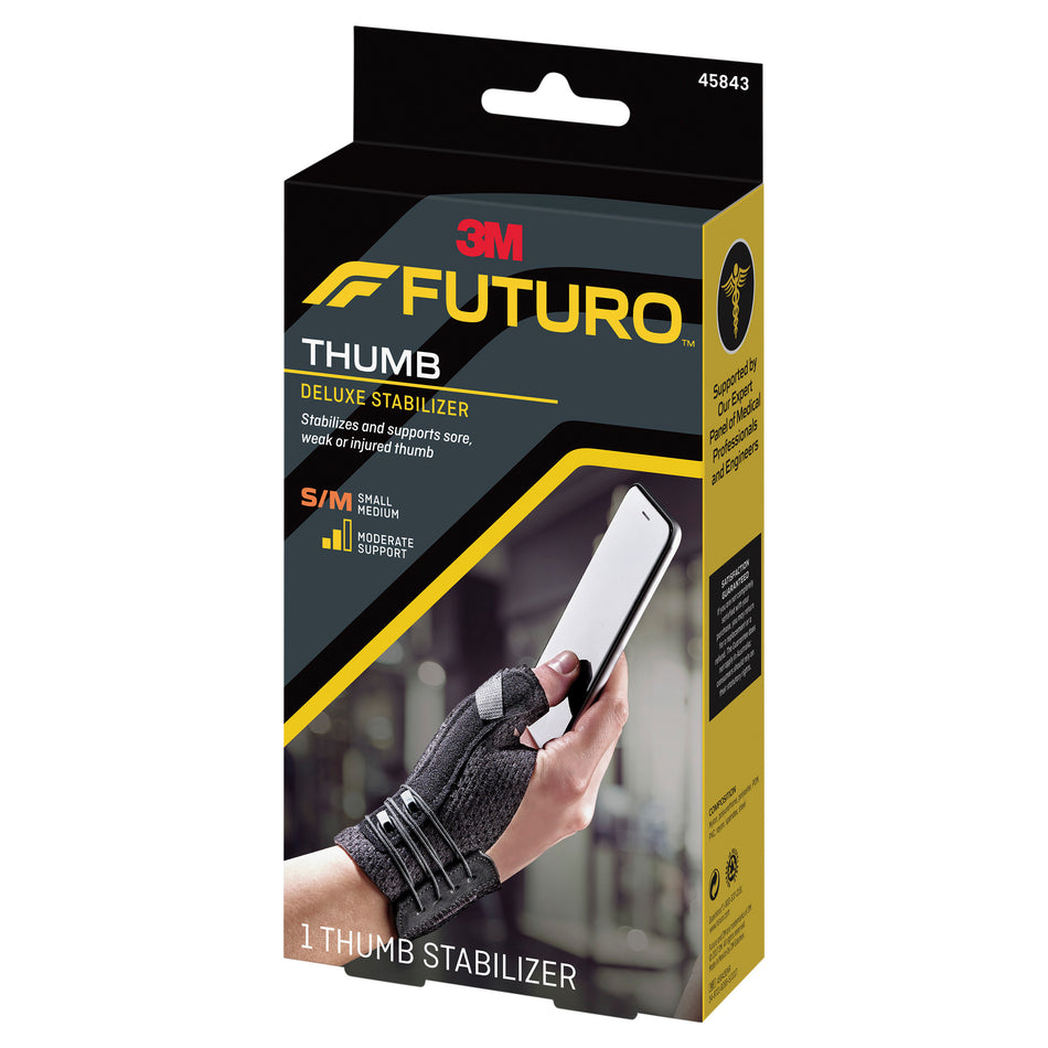 Futuro Deluxe Thumb Stabiliser Black Small - Medium
