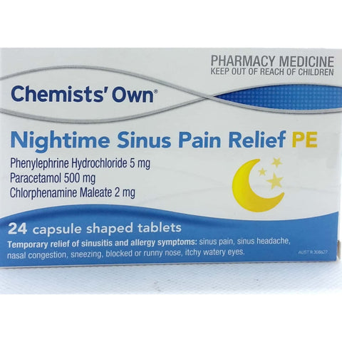 Chemist' Own Night Time Cold & Flu Relief PE 24 Capsules