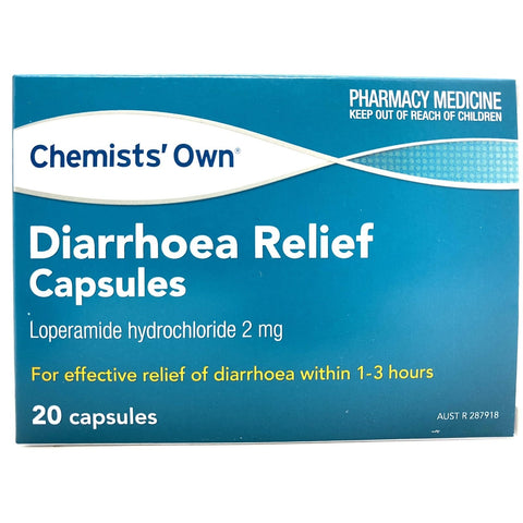 Chemists' Own Diarrhoea Relief 20 Caps (Generic of IMODIUM)
