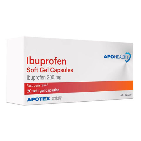 ApoHealth Ibuprofen 200mg Soft Gel Cap 20PK