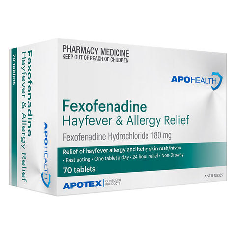 APOHEALTH Fexofenadine 180mg 70 Tablets