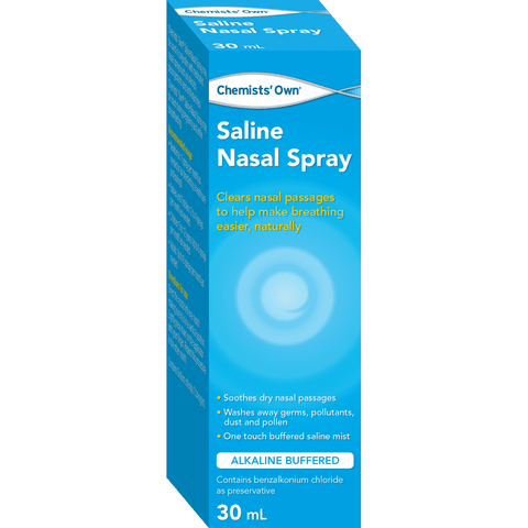 Chemists’ Own Saline Nasal Spray 30mL (Similar to FESS)