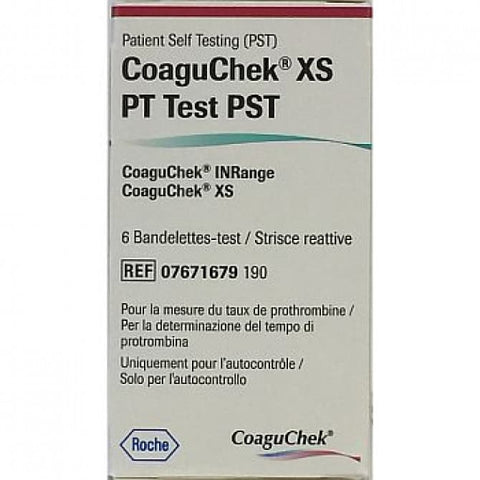 CoaguChek XS PT Test PST 6 Strips