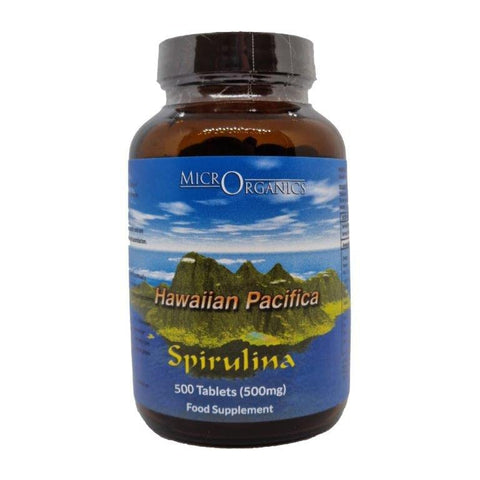 GREEN NUTRITIONALS Hawaiian Pacifica Spirulina Tablets (500mg) 500