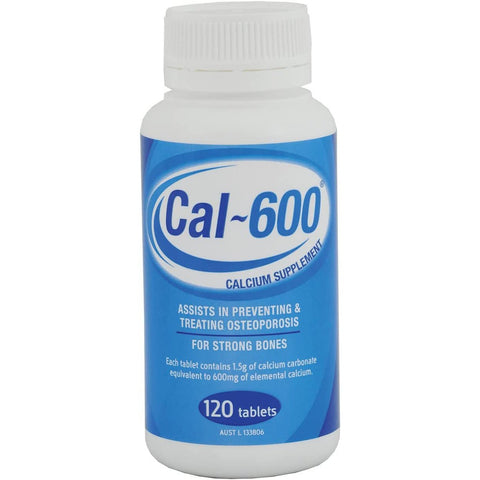 Cal-600 Calcium Supplement Tab 120 Pack