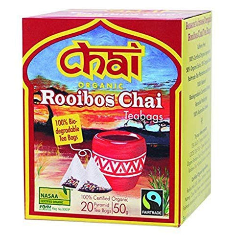 Chai Tea Organic Rooibos Chai Tea Bags 20 Pack