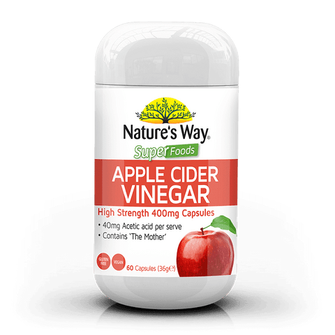 Nature's Way Superfoods Apple Cider Vinegar 400mg 60 Tablets