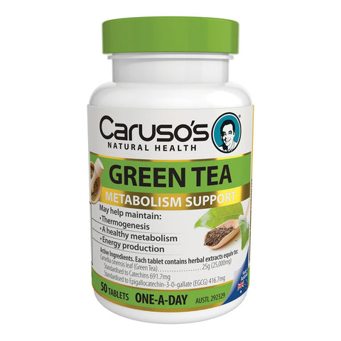 Caruso's Natural Health One a Day Green Tea 50 Tablets