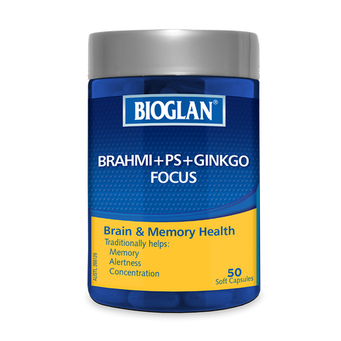 Bioglan Brahmi+ Ps+ Ginkgo Focus 50 Capsules
