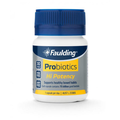 Faulding Probiotics Hi Potency 75 Billion 30 Capsules