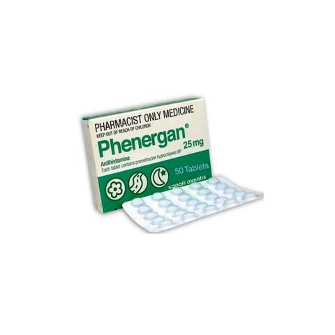 Phenergan 25mg Tablets 50 (S3) Only One per Person