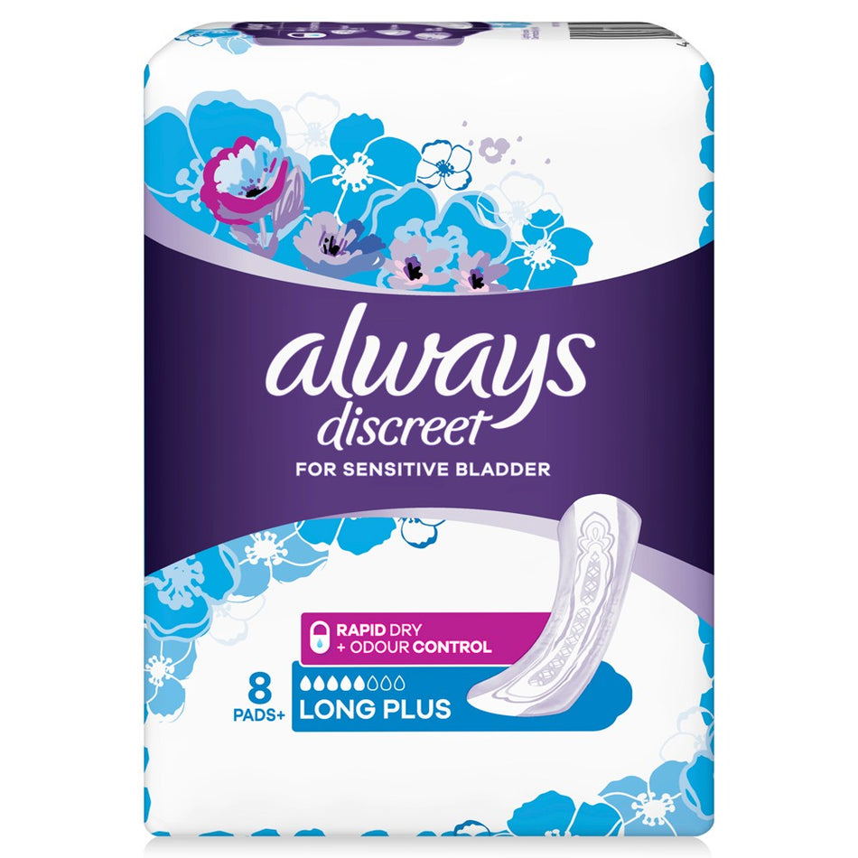 Always Discreet Pad Long Plus 8 Pack