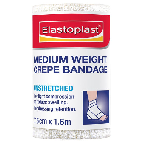 Elastocrepe 46015 Medium Weight Crepe Bandage 7.5cm x 1.6m