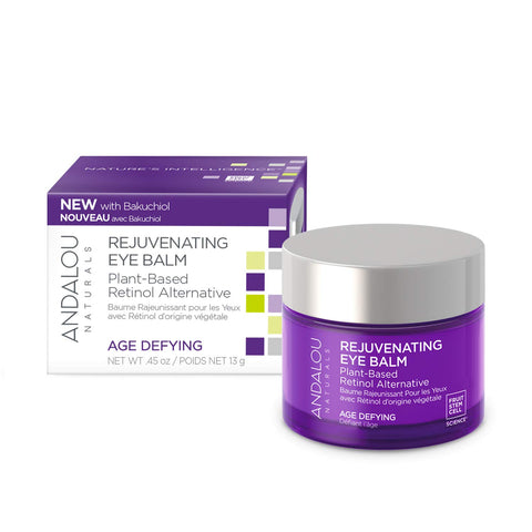 Andalou Naturals, Rejuvenating Eye Balm, Plant-Based Retinol Alternative, Age Defying 13g