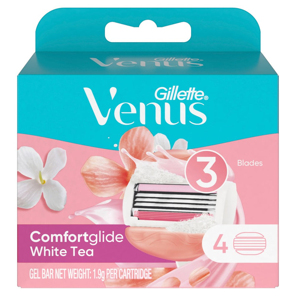 GILLETTE Venus Comfortglide White Tea Blade 4PK
