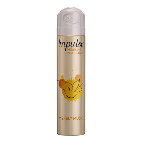 Impulse Women Body Spray Aerosol Deodorant Merely Musk 75ml