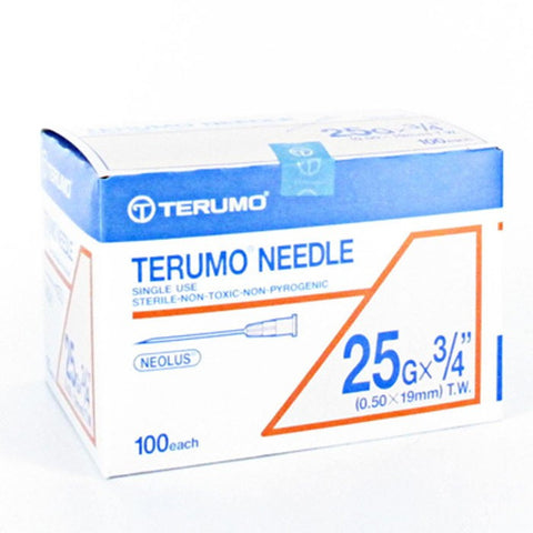 Terumo Needle 25g X 3/4 (0.50X19mm) X 100